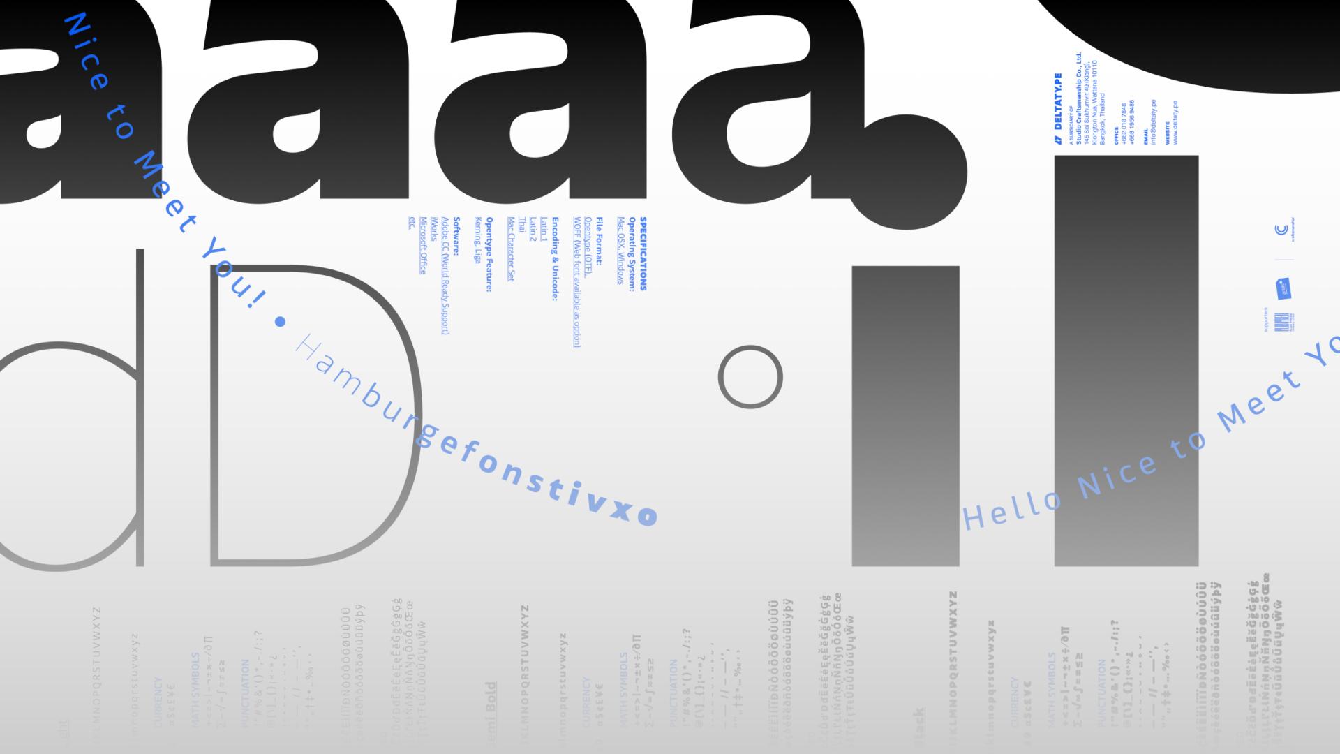 Deltatype offers fonts with Thai Scripts